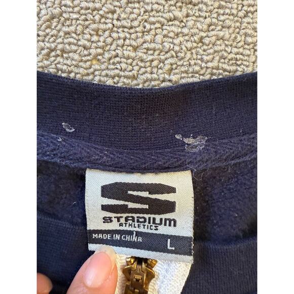 Stadium Athletics Men Large Blue Michigan Pullover Crewneck Sweatshirt - Picture 3 of 16